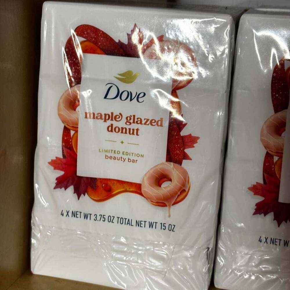 Dove Maple Glazed Donut Limited Edition Beauty Bar 4-Pack
